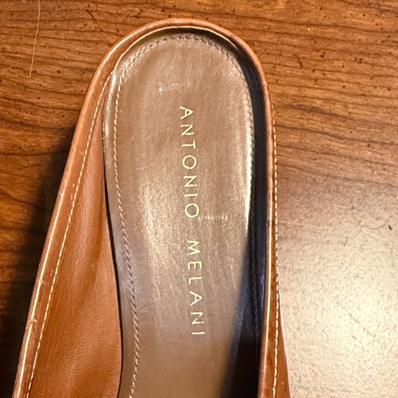 Antonio Melani Tan Perforated Women’s Slip-Ons - Picture 2 of 6